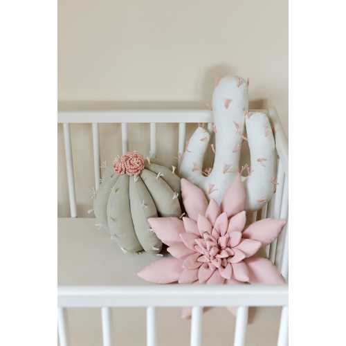 Sage Cactus Pillow Set: Saguaro, Succulent, Barrel Cactus - Desert and Southwest Nursery Decor