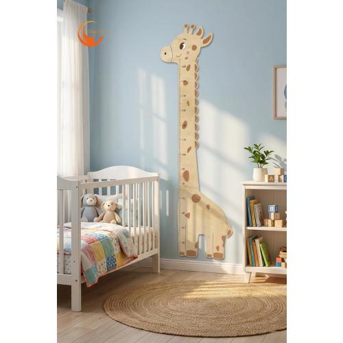 Giraffe Height Chart for Kids, Nursery Wall Decor, Wooden Growth Chart, Baby Room Height Ruler, Safari Animal Decor