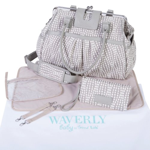 Waverly Strands Sterling Framed Duffle Diaper Bag