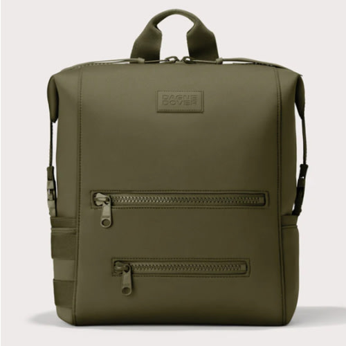 Indi Diaper Backpack in dark moss, large