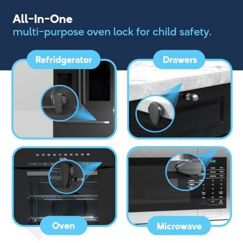 Baby Proof Me | Oven & Appliance Safety Lock - Black