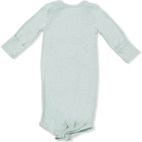 Knotted Gown and Hat, Solid Cameo Green - Angel Dear | Maisonette