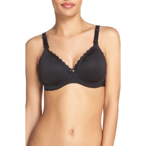 Merci Lightweight Nursing Bra, Black