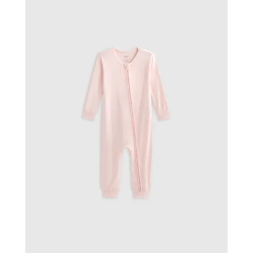 Bamboo One Piece Pajama - Baby in Gentle Pink