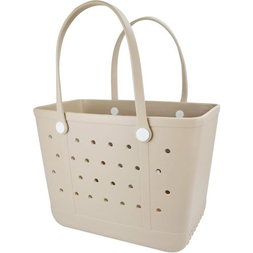 Lightweight Extra large Rubber Beach Tote Bag for Gym Waterproof medium Open Handbag for Pool Sports