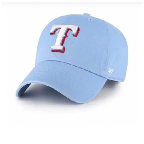 47 Texas Rangers Baby LIGHT BLUE Infant Clean Up Adjustable Hat - 48023153