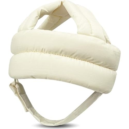 Baby Head Protector Baby Helmet for Crawling Walking, No Bumps Safety Head Adjustable Protective Cap for Walking, Playing (Beige)