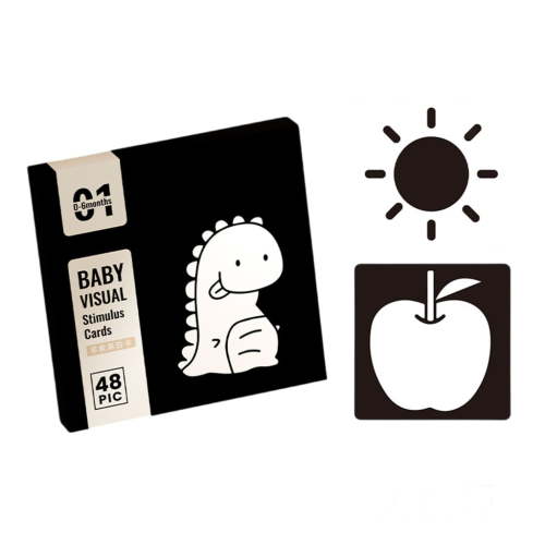 High Contrast Baby Flashcards Sensory Cards Black and White Infant Cards Gift