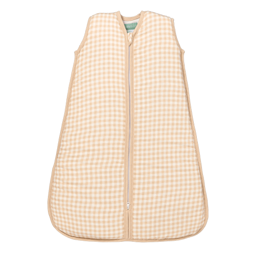 Baby sleeping bag - Bamboo muslin - Vichy Sand - TOG 1