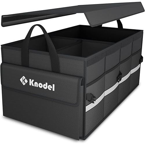 Car Trunk Organizer with Lid for Baby Gear - Size Medium