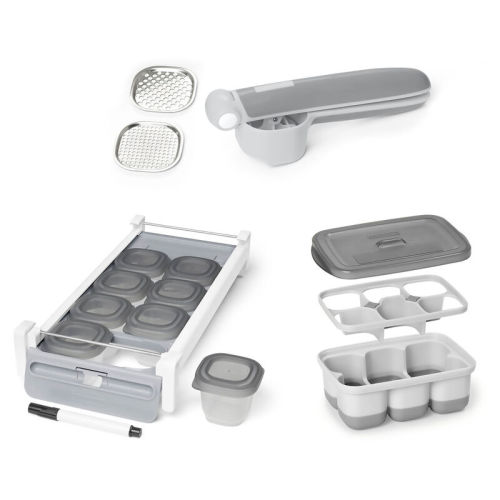 Skiphop Grey Infant Feeding Easy Prep & Store Starter Kit | skiphop.com
