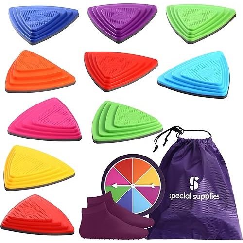 Special Supplies 10 Stepping Stones for Kids Indoor and Outdoor Balance