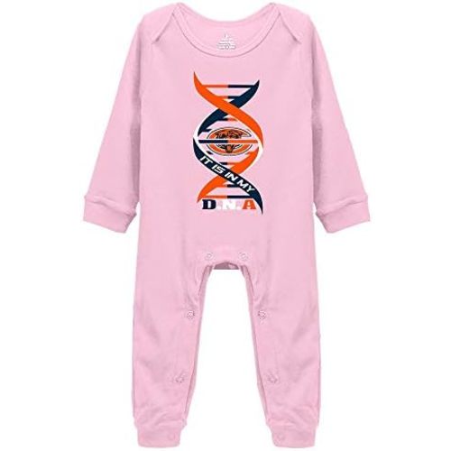 Bear in My DNA Chicago Infant Long Sleeve Romper Climbing Clothes Funny Jumpsuit Outfits