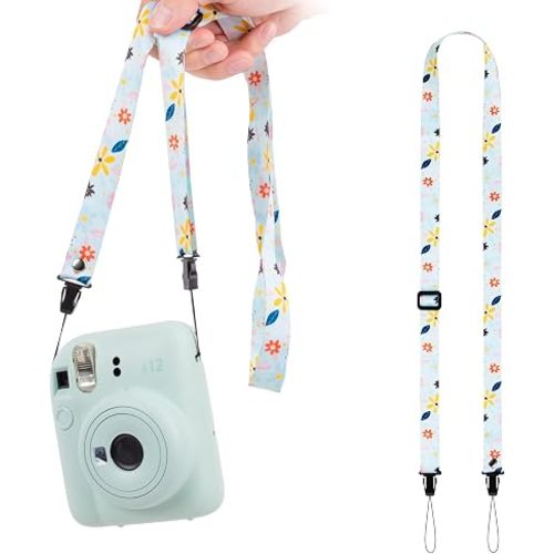 Camera Strap,Cute Camera Lanyard Neck Strap,iPad Strap,Cute Camera Strap for Fujifilm mini Camera Kodak Smile + Smile plus,green