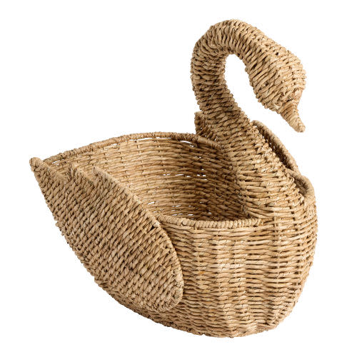 Natural Seagrass Swan Shaped Basket - World Market