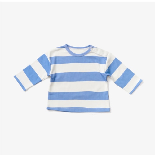 Baby Long Sleeve T Shirt - Stripe | Lake