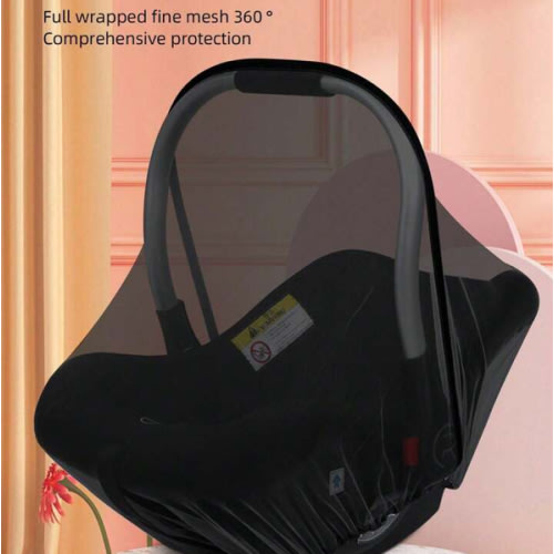 1pc Universal Baby Bassinet Mosquito Net, Breathable Mesh Canopy For Cradle, Stroller, Crib, Convenient Carry Bag, White, Spring/Summer | SHEIN USA