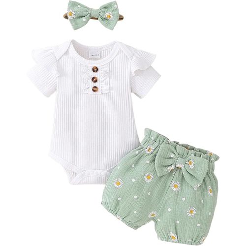 Newborn Infant Baby Girl Clothes Outfits Rib Romper Floral Pants with Headband Winter Clothing Set