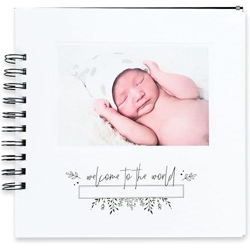 Baby Memory Book: Minimalist, A Simple, Black and White Baby's First Years Photo Journal and Album Memory Book - Gender Neutral & LGBTQ Friendly