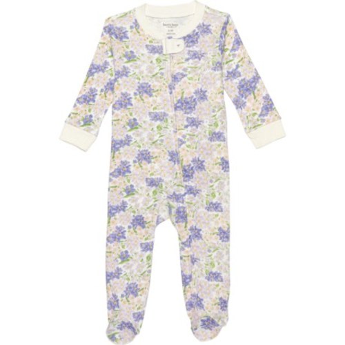 BURT'S BEES BABY Infant Girls Floral Sleep and Play Pajamas - Long Sleeve - Save 53%