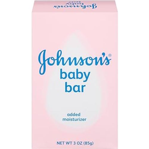 Johnson's Baby Soap Bar Gentle for Baby Bath and Skin Care, Hypoallergenic, 3 Ounce