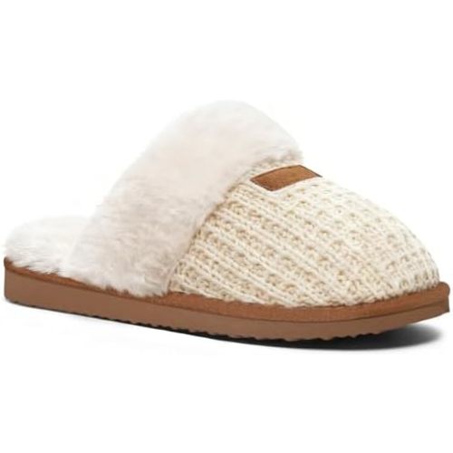 Litfun Women's Fuzzy Memory Foam Slippers Fluffy Winter House Shoes Indoor and Outdoor