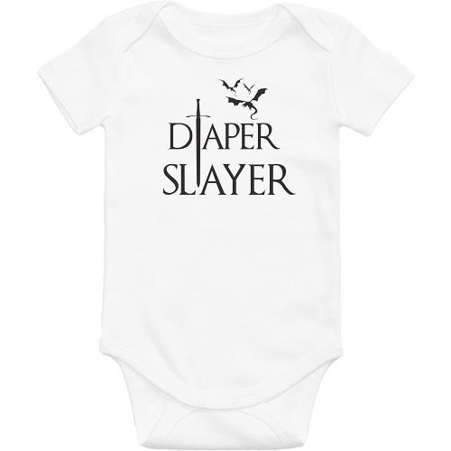 Diaper Slayer/Cute Game of Thrones Inspired Baby Onesie/GOT Infant Bodysuit