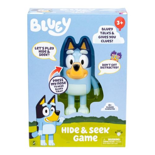 Bluey Hide & Seek Talking Figure Game: Creative Thinking for 2+ Players, Action Board Game
