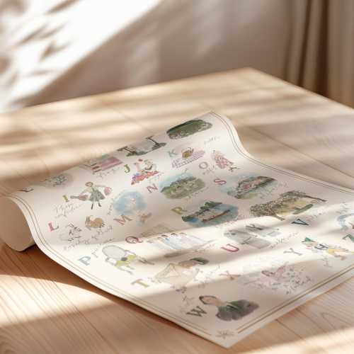 Sound of Music ABC Poster with Border