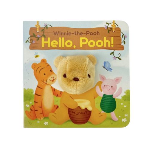 Winnie-The-Pooh Hello, Pooh Puppet Book - by Cottage Door Press (Board Book)