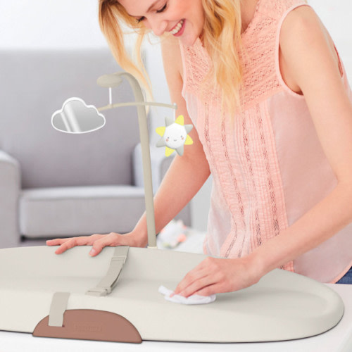 Nursery Style Wipe-Clean Changing Pad - Oat