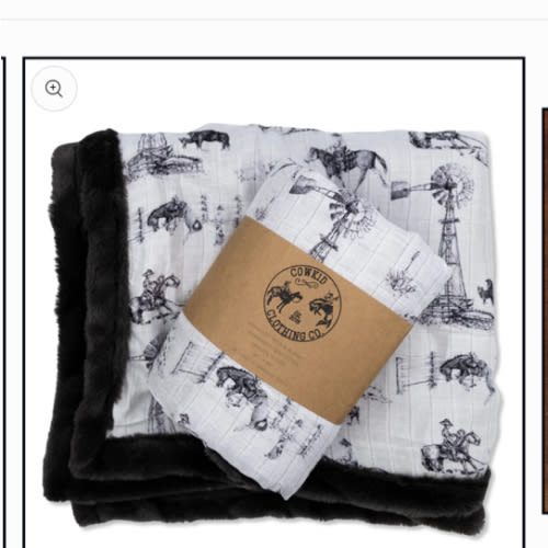 Heaven on Earth Bamboo Muslin/Minky Blanket – Cowkid Clothing Company