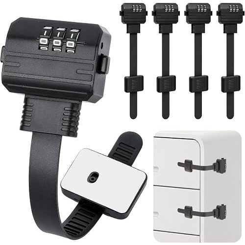 4 Pack Cabinet Locks Baby Proofing Drawer Locks Fridge Lock Child Safety