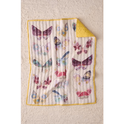 Jasmine Cotton Seed Stitch Quilted Throw Blanket