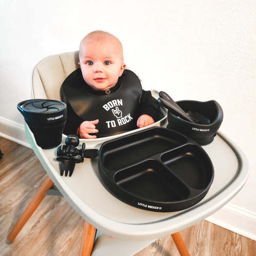 Midnight Silicone Feeding Set - Bundle