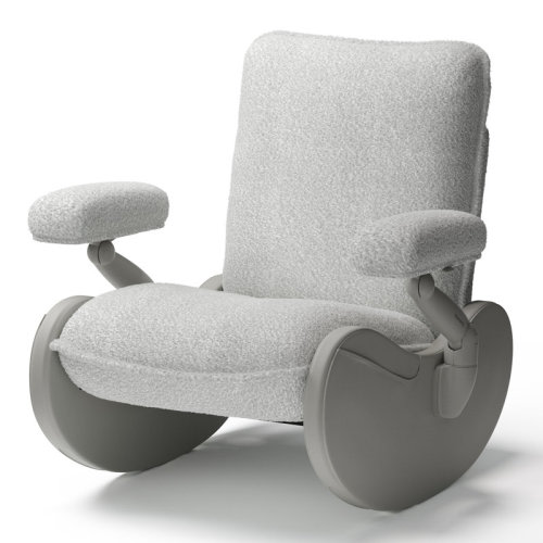 MAMAZING Lullacloud Nursery Rocking Chair Glider For Breastfeeding, Black | Wayfair