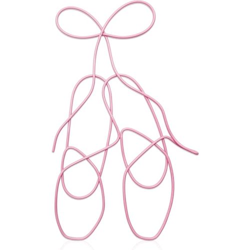 Ballet Slipper Wire Decor, Ballerina Shoes And Girl Room Decor, Dance Accessories, Birthday Gifts For Little Girl, Dance Lovers, Daughter And Granddaughter(Pink)