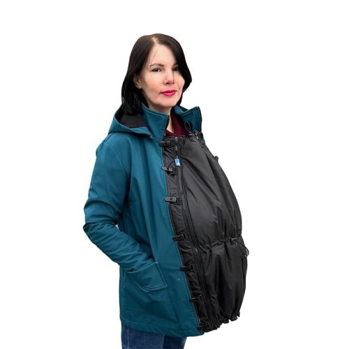 Maternity Jacket Insert for Pregnancy 2 in 1 – Universal Coat Extender with Removable Insulation, Fits Any Jacket, Windproof & Water Resistant, Fall Winter Spring