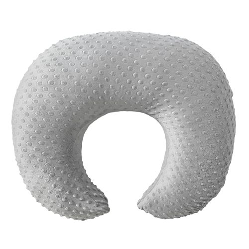 ESEN Plus Size Nursing Pillow and Body Positioner for Breast Feeding and Bottle Feeding, Ultra Soft Baby Breastfeeding Pillows with Removable Nursing Pillow Cover for Mom and Baby (Gray)