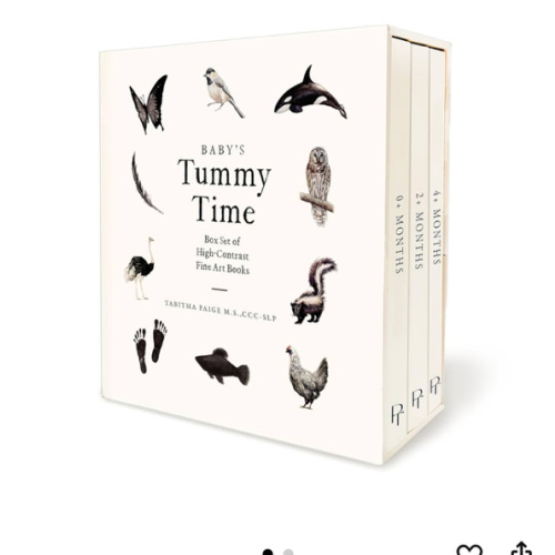 Baby's Tummy Time Book Box Set: A 3-Book Box Set of High-Contrast Art for Visual Stimulation at Tummy Time (Tabitha Paige Children's Book Series)