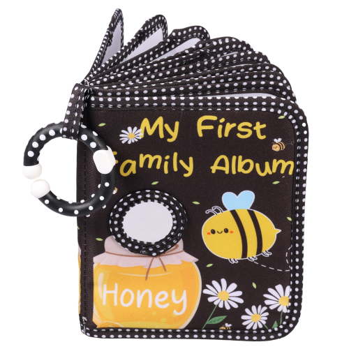 Threns Soft Cloth Photo Book Polyester Baby Photo Album Free Illustration My First Picture Book Easy to Access Picture Album for Baby