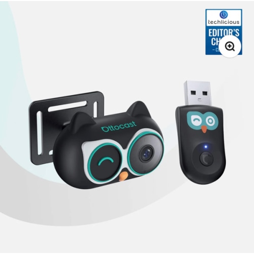 Ottocast Cabin Care Wireless CarPlay Adapter with Rear Seat Monitor