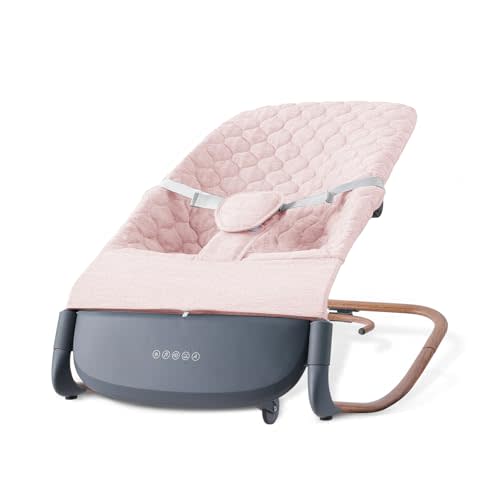 VaVaSoo Automatic Baby Rocker - Infants to Toddlers Chair (Up to 40 lbs) Battery-Powered Electric Rocking Seat with Music, Timer, Multi-Speed Settings & Adjustable Positions