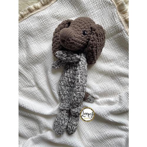Crochet German Shorthaired Pointer Puppy Dog Lovey Snuggler | GSP | Stuffed Animal | Security Blanket | Made To Order