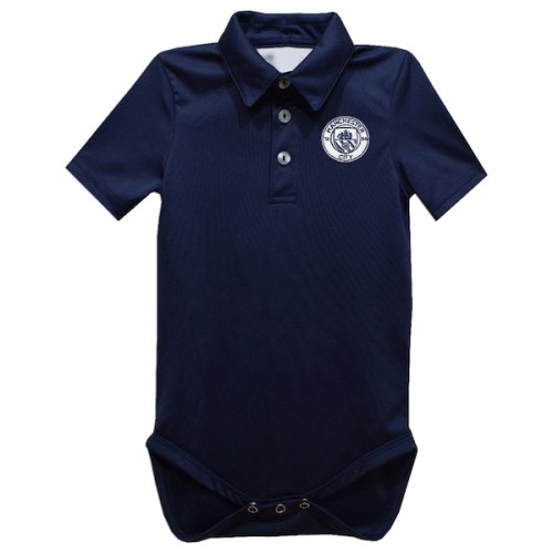 Manchester City Vive La Fete Infant Solid Polo Bodysuit - Navy