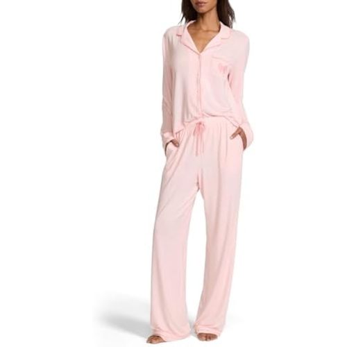 Victoria's Secret Modal Pajama Set, Long Sleeve Button Down Shirt and Pajama Pants, Sleepwear for Women (XS-XXL)