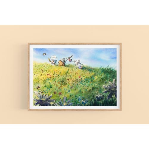 Onward! - Art Print Watercolor
