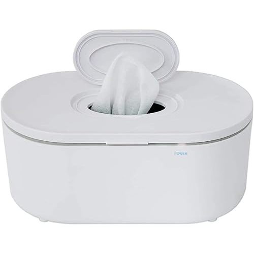 Wipe Warmer - Large Capacity Wipe Warmer and Baby Wet Wipes Dispenser with Even Warming and Built-In Nightlight - Newborn Essentials by EVLA’s (White)
