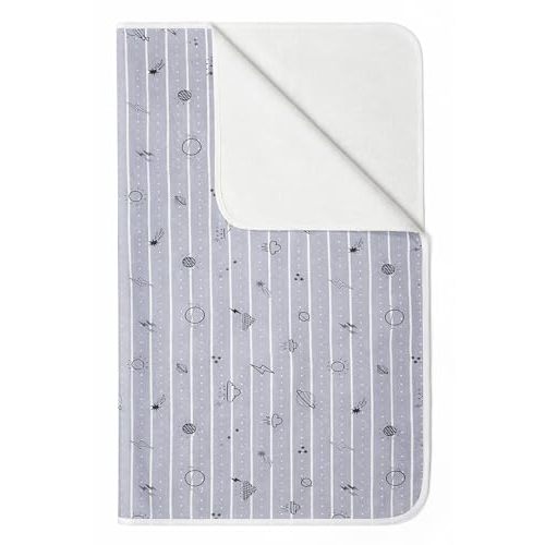 YIVEKO Baby Waterproof Bed Pad Washable Mattress Pad Reusable Underpads Bed Wetting Incontinence Cover for Baby Toddler Children and Adults-Gray Sky