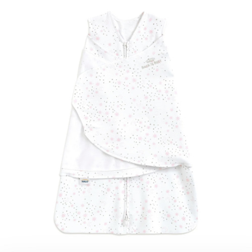 Cotton Swaddle Midnight Moons Pink S | HALO